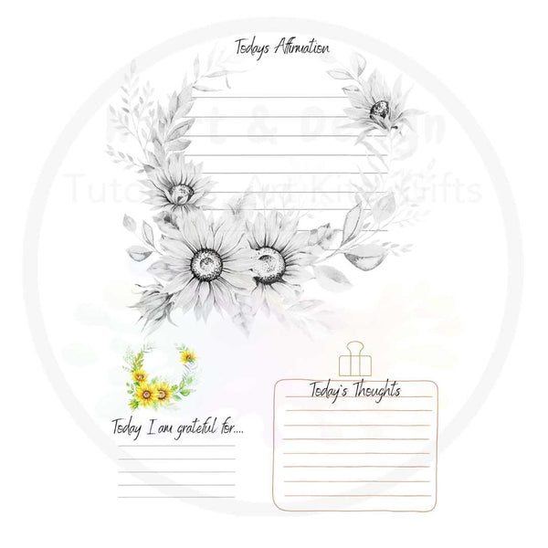 Petals and Pigments - Journal and adult colouring book (physical book)