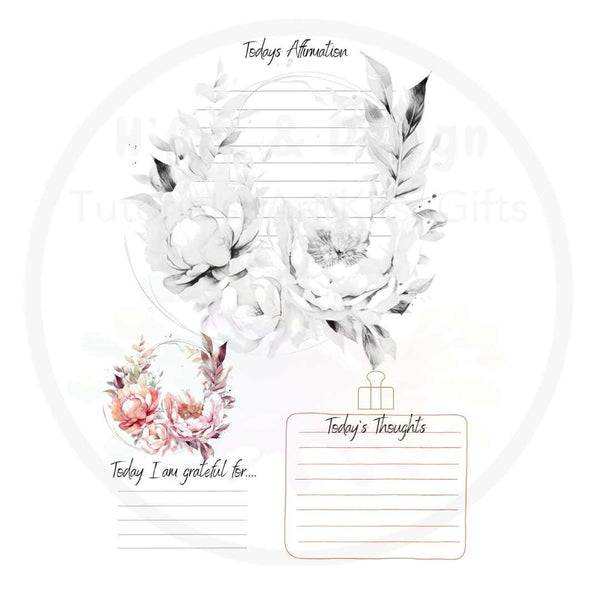 Petals and Pigments - Journal and adult colouring book (physical book)