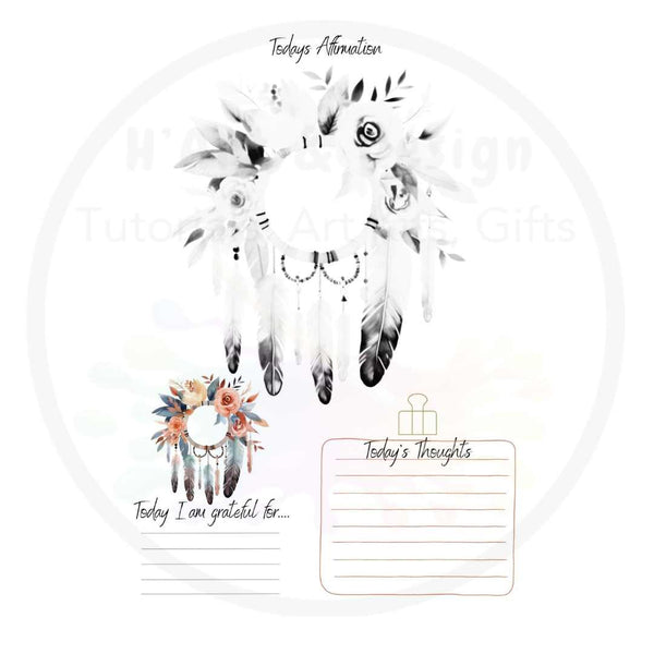 Petals and Pigments - Journal and adult colouring book (physical book)