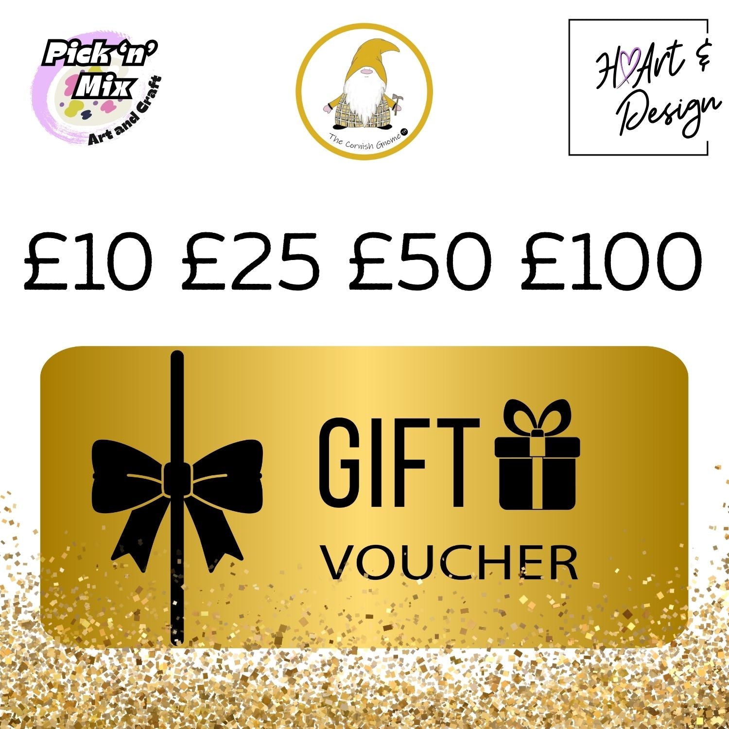 Art and Craft Pick and MIx and Cornish Gift Shop Gift Voucher