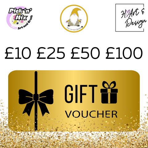 Art and Craft Pick and MIx and Cornish Gift Shop Gift Voucher