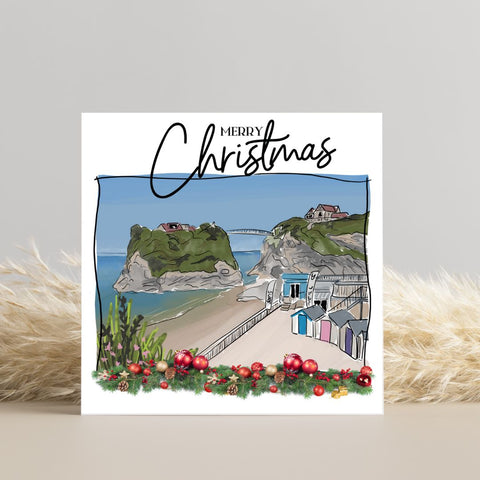 Christmas Card -  Towan Beach, Newquay, Cornwall