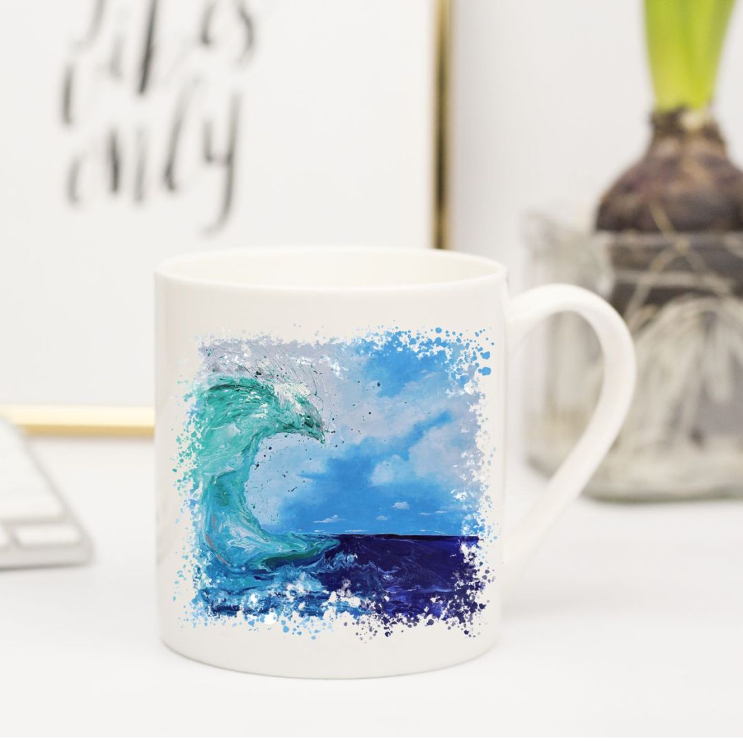 Nature's Own - Bone China Mug - Fluid Wave