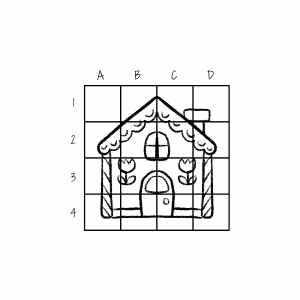 Winter Grid Learn to draw Winter -grid method - for all ages at beginner level (do ...
