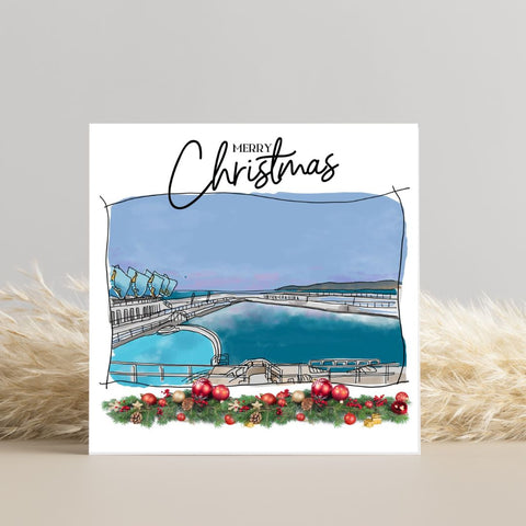 Christmas Card -  Jubilee Pool, Penzance, Cornwall