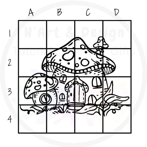 Learn to draw Fairies -grid method - for all ages at beginner level (download printable)