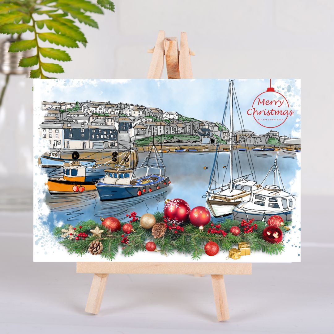 Christmas Card - Fowey Harbour