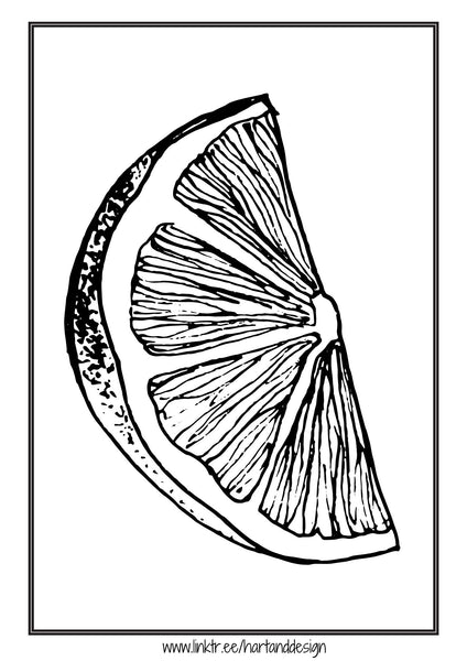 Kit for weekly theme daily online actvities - Citrus colouring in sheets, lemon, lime colouring page, learn to draw sheets,  daily wellness journal, printable colouring in,  printable colouring page, download colouring page DOWNLOAD