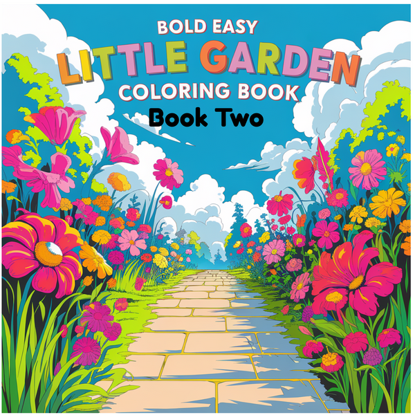 Bold and Easy Cute Little Garden Coloring Pack