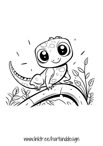 Lizard colouring in sheets, learn to draw sheets,  printable colouring in,  printable colouring page, download colouring page