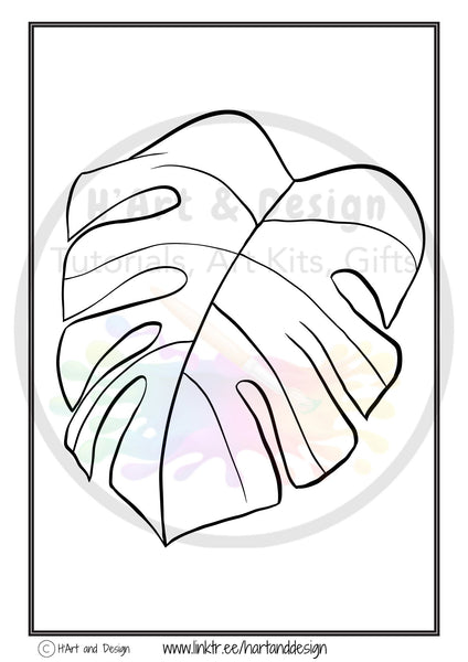 Leaf colouring in sheets, learn to draw sheets,  printable colouring in,  printable colouring page, download colouring page