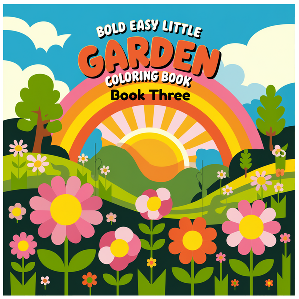 Bold and Easy Cute Little Garden Coloring Pack