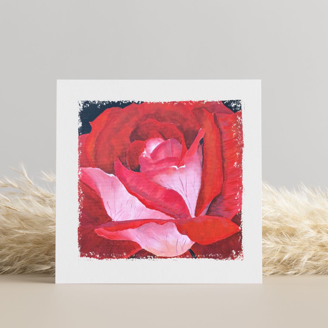 Nature's Own - Red Rose - Greetings Card