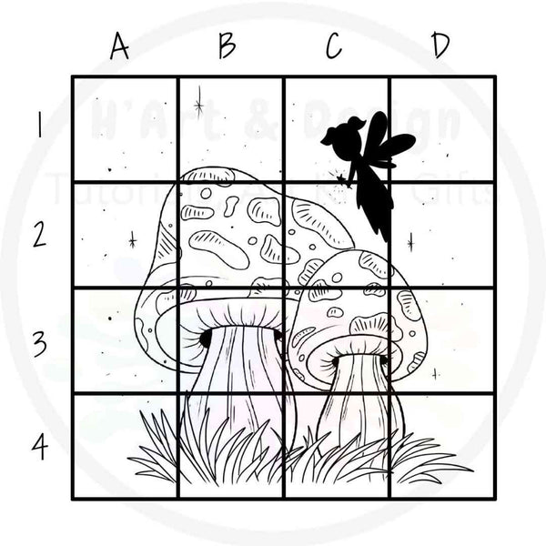 Learn to draw Fairies -grid method - for all ages at beginner level (download printable)