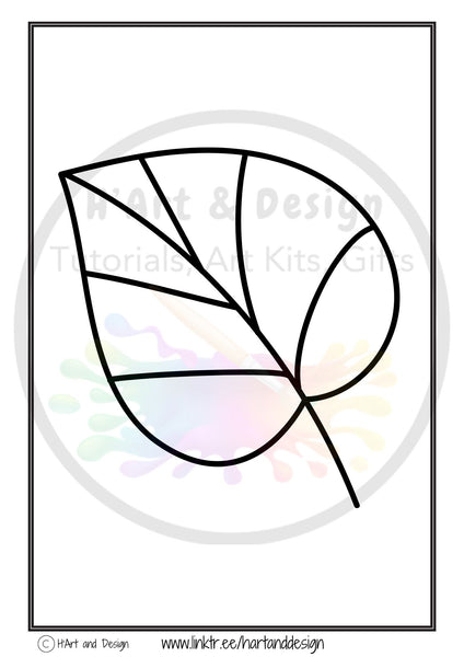 Leaf colouring in sheets, learn to draw sheets,  printable colouring in,  printable colouring page, download colouring page