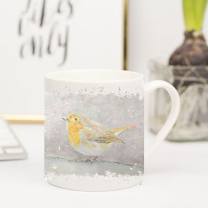 Nature's Own - Bone China Mug - Robin in snow