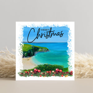 Christmas Card - Mawgan Porth, Newquay Cornwall