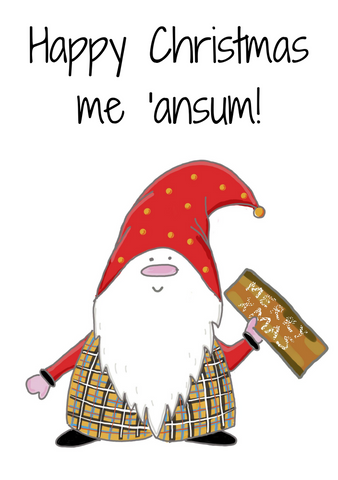 The Cornish Gnome Christmas Card