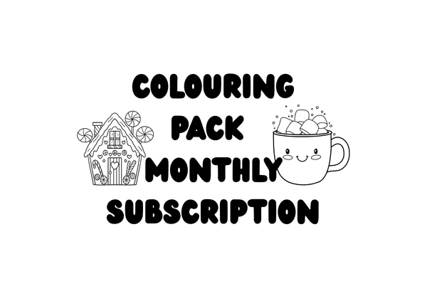 Colouring Pack Subscription - Recieve a New Colouring Pack Every Month, Fortnight or Weekly!