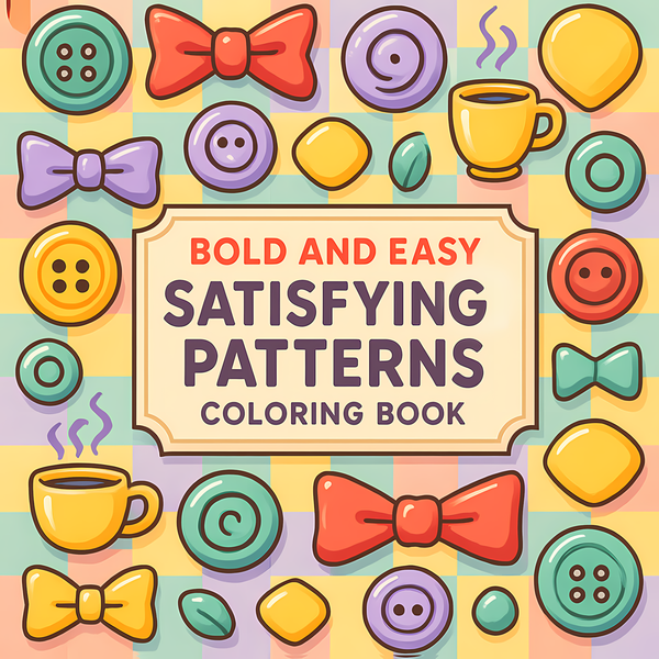 Bold Satisfying Patterns Colouring Pack