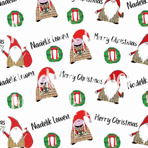 Nadelik Lowen Christmas wrapping paper