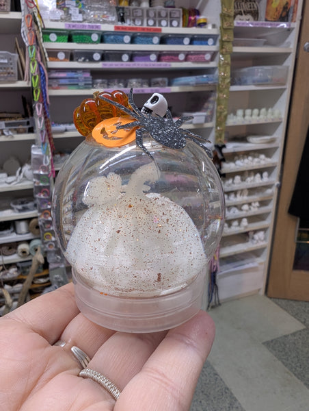 October only!! make and decorate a glow in the dark snow globe - The Create Space Newquay