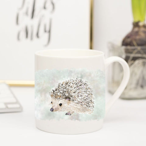 Nature's Own -Bone China mug - Hedgehog