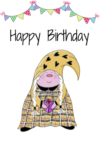 The Cornish Gnome Dearovim Birthday Card