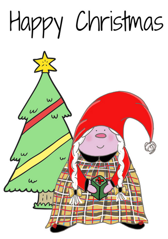 The Cornish Gnome Dearovim Christmas Card