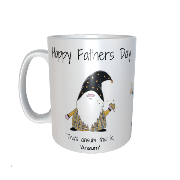 Fathers Day Gift Mug - The three gnomes - personalise option