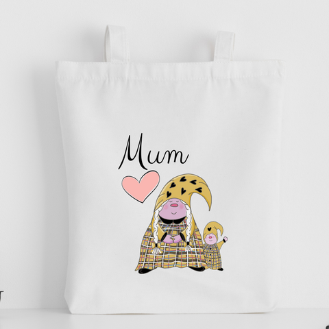 The Cornish Gnome Mothers Day Tote Bag - Mum Toddler Boy