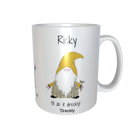 Personalised Gift Mug - Mixed Cornish Gnomes