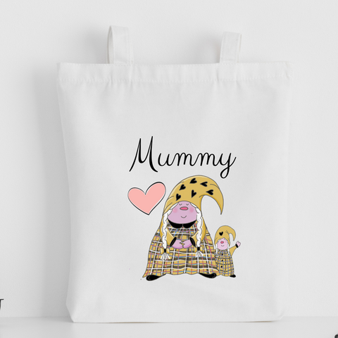 The Cornish Gnome Mothers Day Tote Bag - Mummy Toddler Girl