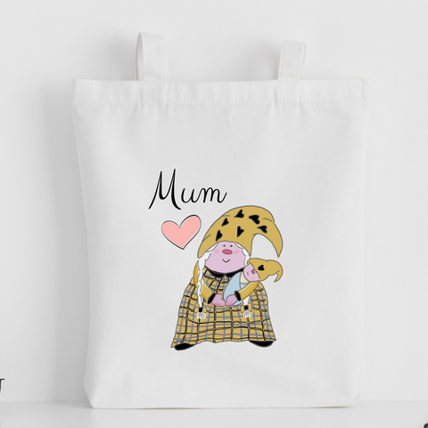 The Cornish Gnome Mothers Day Tote Bag - Mum Baby Boy