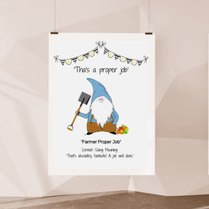 The Cornish Gnome Proper Job Print