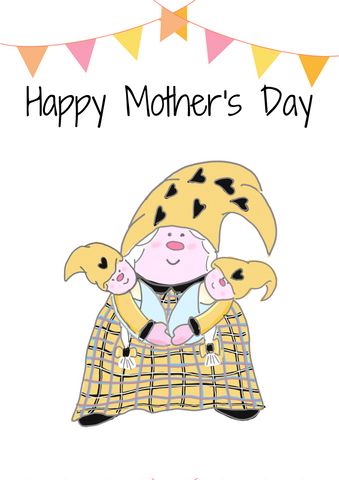 The Cornish Gnome Mother's Day Twin boys Card