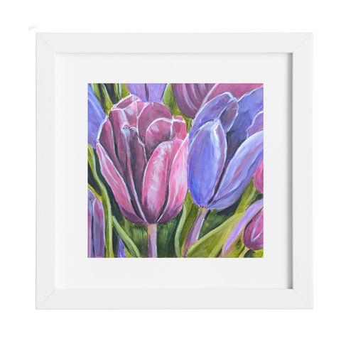 Nature's Own - Purple Tulip painting as a print