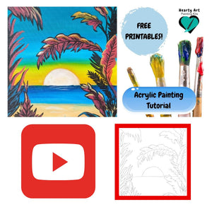 Free!!.. traceable / printable for you tube channel video summer solstace - HartandDesign