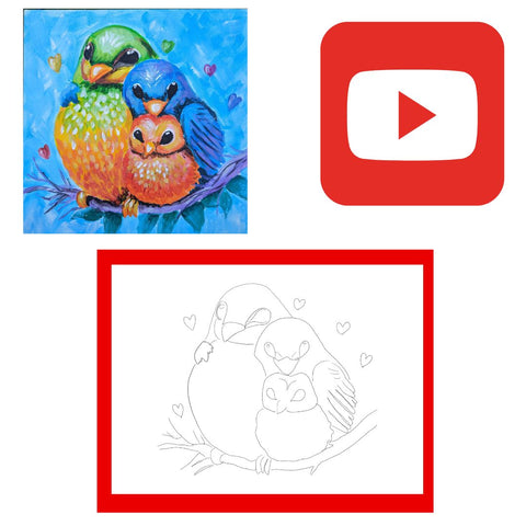 Free!!.. traceable / printable for you tube channel video bird family - HartandDesign