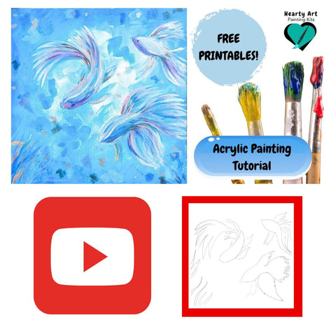 Free!!.. traceable / printable for you tube channel video tropical fish - HartandDesign