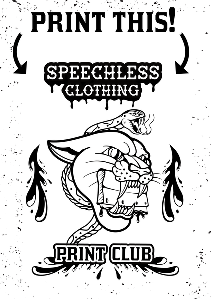 Print Club - Newquay Artisans Emporium- - 26th October - 11-1 or 2-4 Speechless Clothing