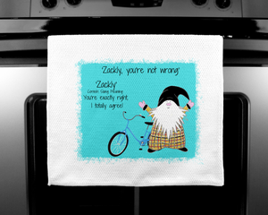 The Cornish Gnome Zackly Teatowel