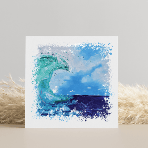 Nature's Own - Fluid Art Painting - Greetings Card - HartandDesign