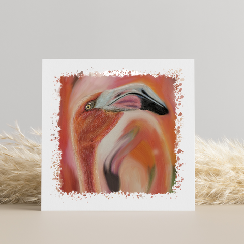 Nature's Own - Flamingo - Greetings Card - HartandDesign