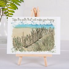 Quote Art from the Heart Greetings Card - The Path - HartandDesign