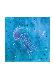 Nature's Own - Jelly fish painting | The original painting of 'Joy' - HartandDesign