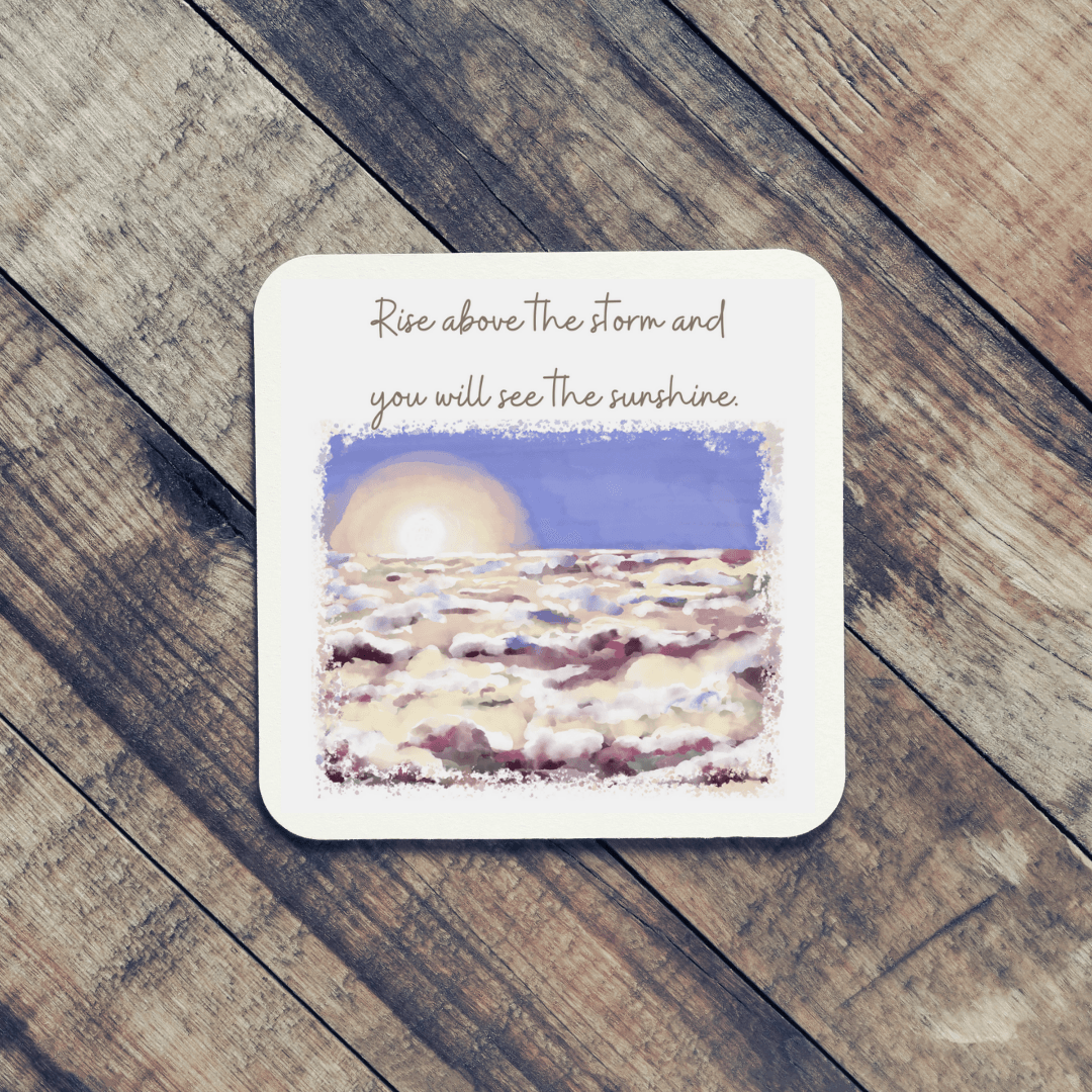 Quote Art Coaster, Storm - HartandDesign