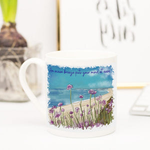 Quote Art Mug, Breeze - HartandDesign