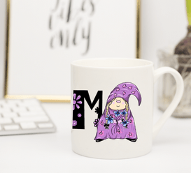 Mothers Day Gnome Mug Bone china mug designer drawn and handprinted - HartandDesign