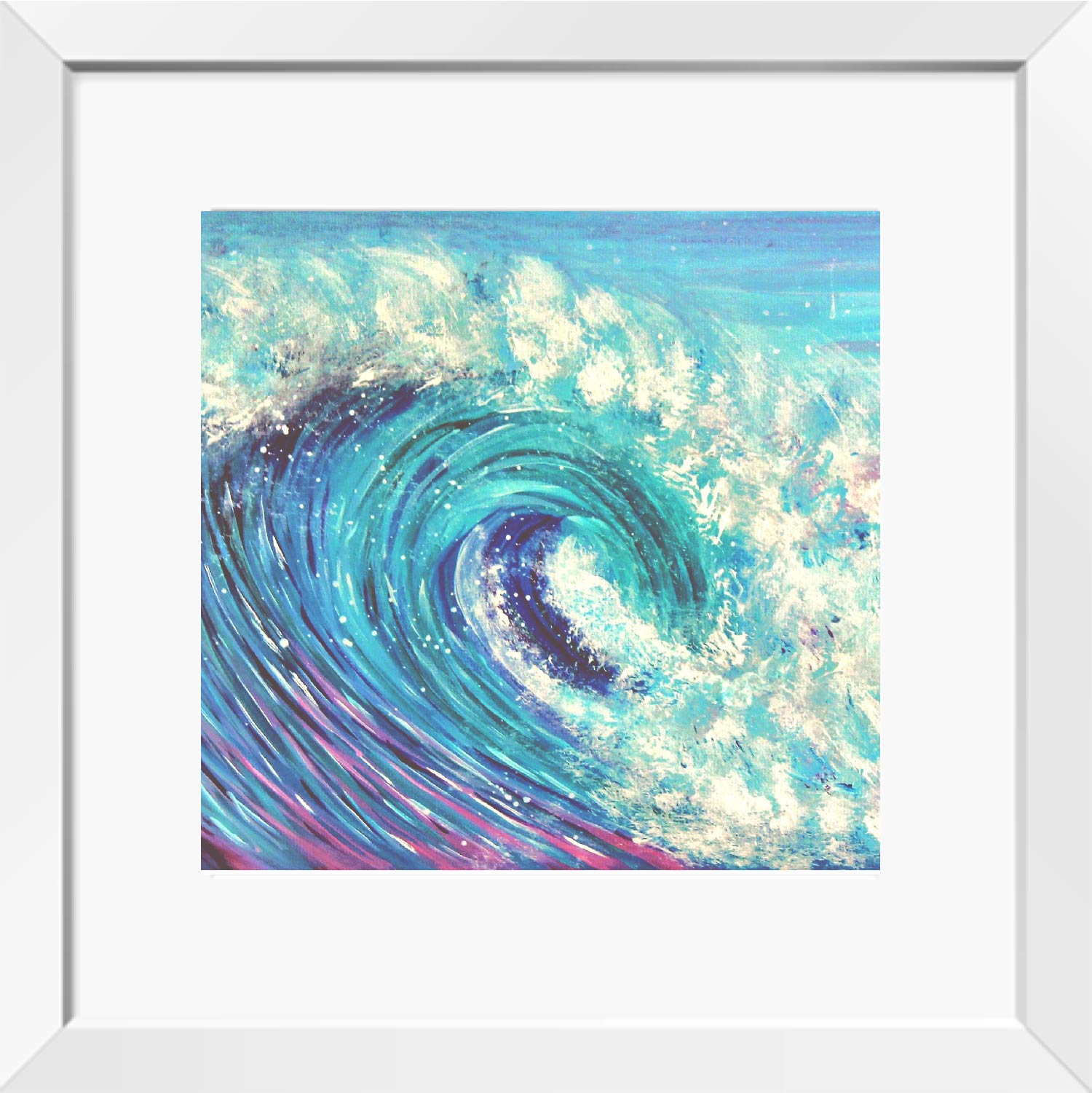 Wave painting (Rainbow Wave) | Print - HartandDesign